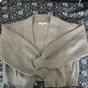 Flat White Livvy Waffle Knit Cardi